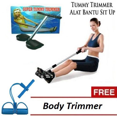 PROMO KESEHATAN!!! TUMMY TRIMMER FREE BODY TRIMMER BERBAHAN KARET ELASTIS 1PCS