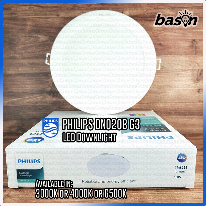 PHILIPS DN020B 18W G3 / 16W G4 LED15 7 inch / 175mm - LED Downlight