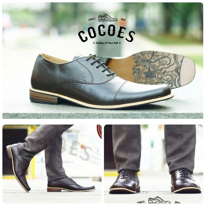 SEPATU PRIA | SEPATU MURAH | SEPATU HANDMADE BANDUNG | SEPATU COCOES MARKER COKELAT
