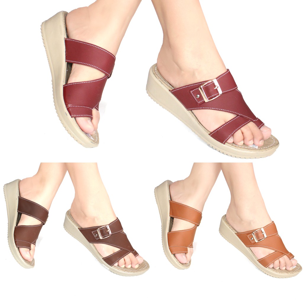  Sandal  Wanita  Wedges Jepit Casual Murah  JG Shopee  Indonesia