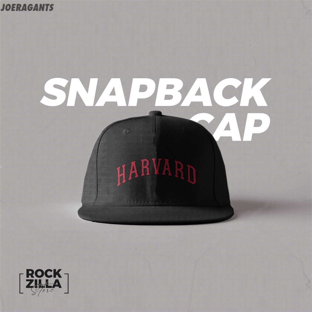 Topi Snapback Distro Premium Custom Tag - Harvard joeragants