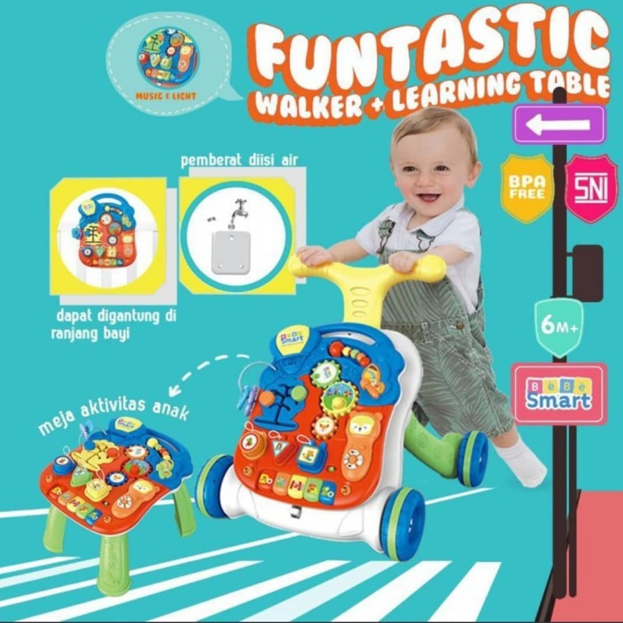 Makassar ! Funtastic Walker and Learning Table Bebe Smart