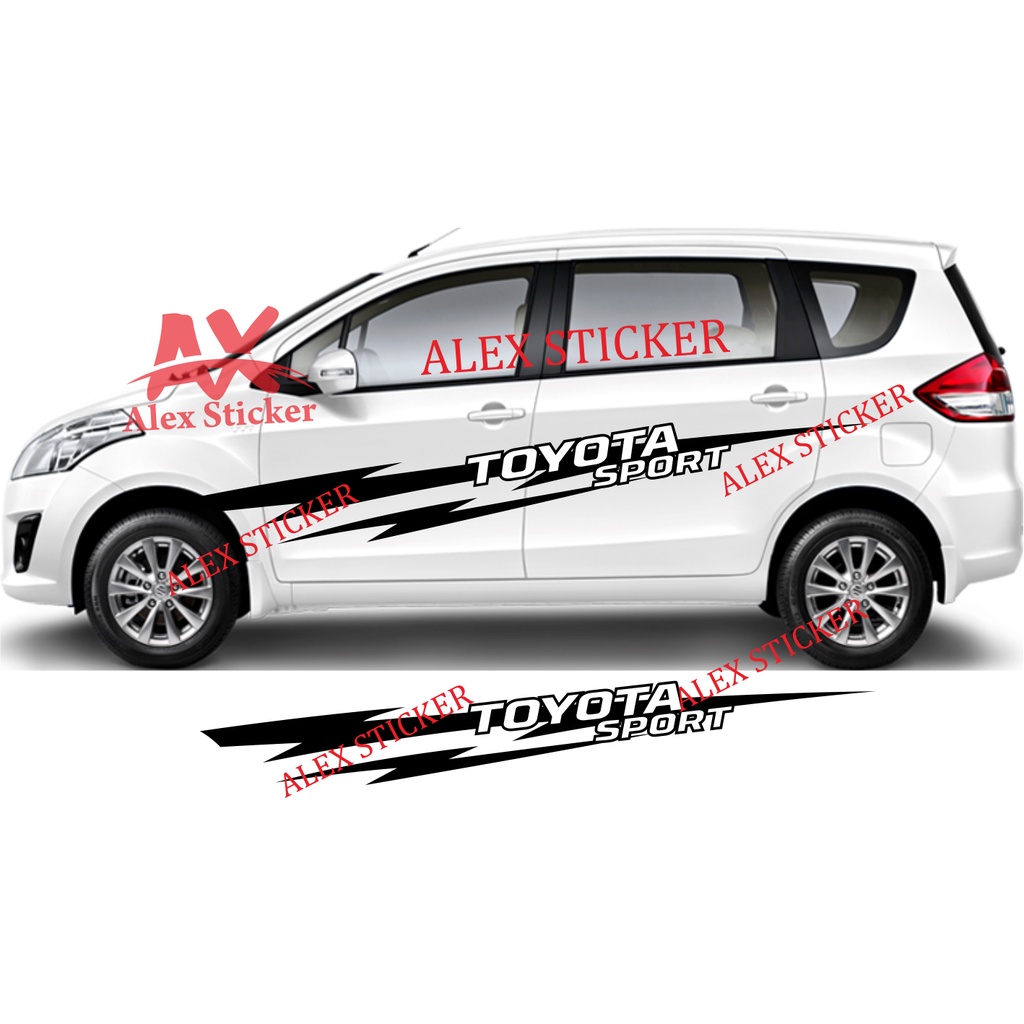 STIKER STICKER CALYA STIKER MOBIL CALYA TOYOTA SPORT CUTTING LIST BODY SAMPING ALL MOBIL TOYOTA