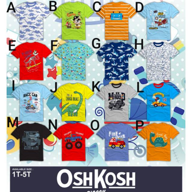 Kaos Anak Oshkosh Baby untuk Laki laki