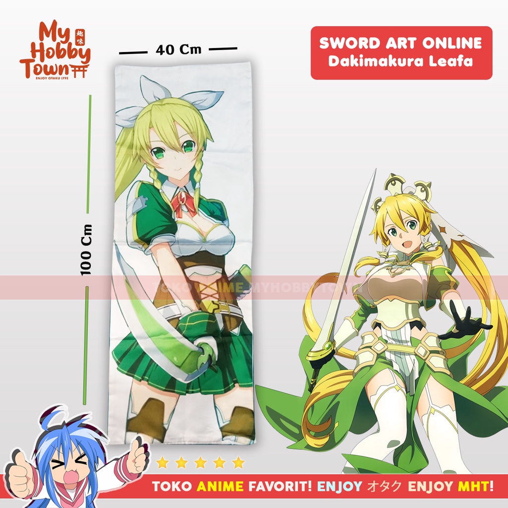 Sarung Bantal Anime Dakimakura Sword Art Online SAO : Leafa