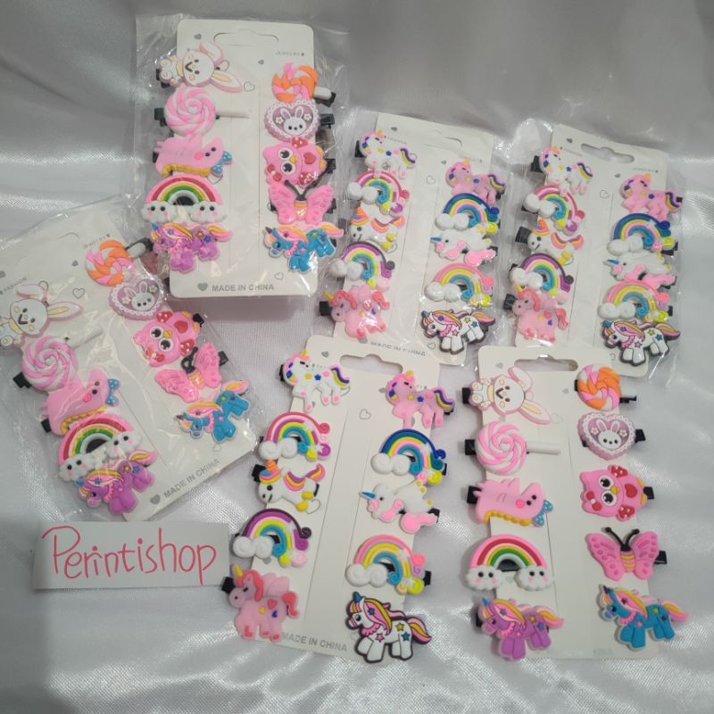 1 set (10 pcs) Ikat Rambut Jepit Anak Perempuan /Hairclips anak