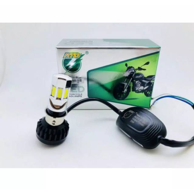 lampu led hid rtd 6 sisi putih original / led 6 mata rtd
