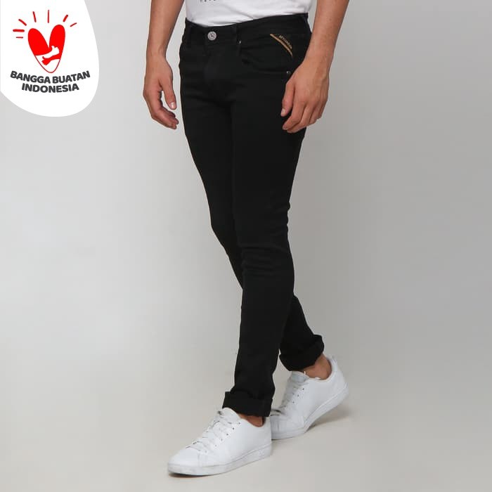 Boy London Celana Jeans Pria Original - Black Slim Fit