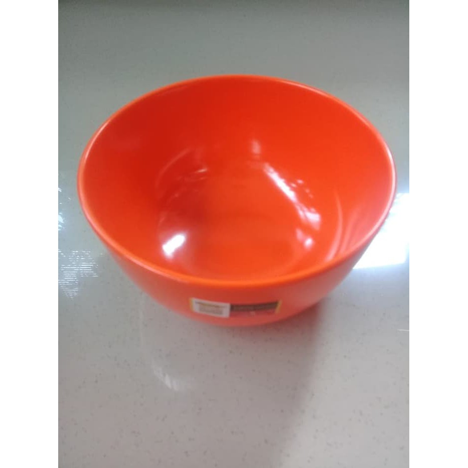 Mangkok Kaki 6  Orange Melamine   Golden Dragon W0806