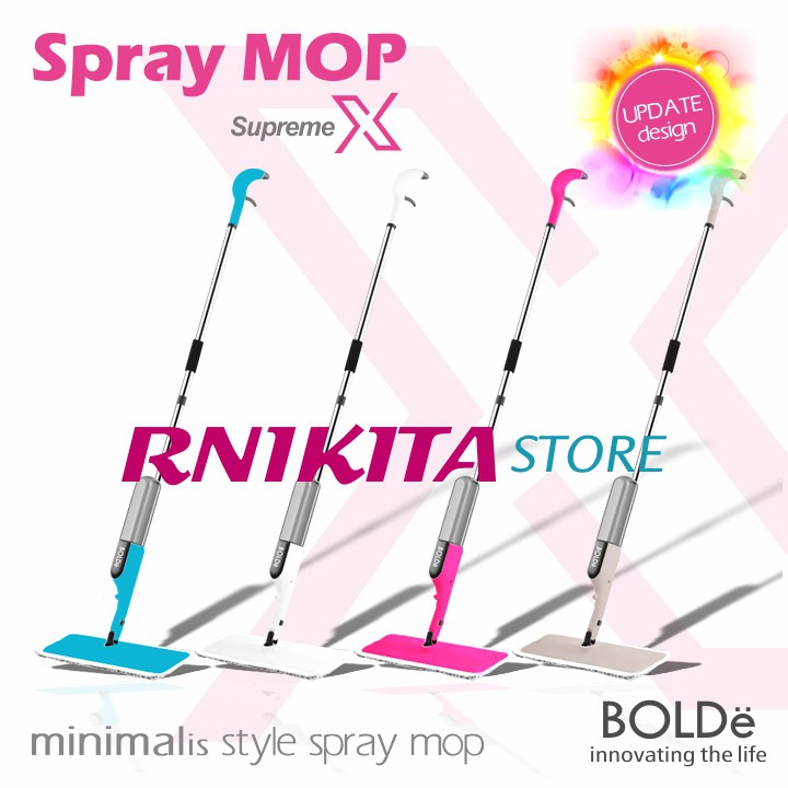 BOLDe SPRAY MOP SUPREME X 1 KAIN - Alat Pel Semprot Cara Kering