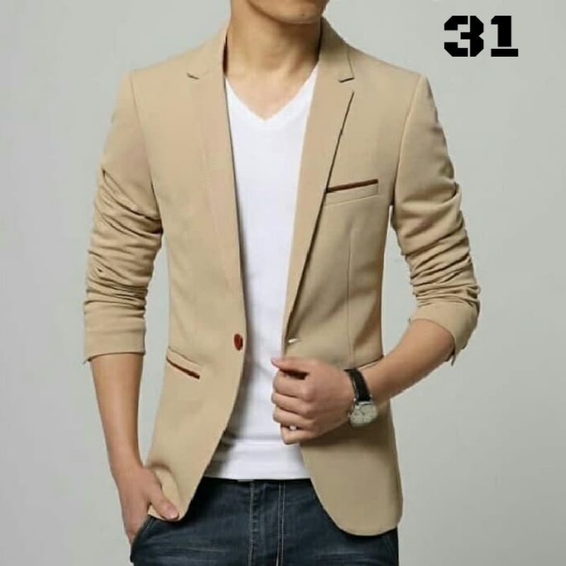Jas Blazer Pria Casual Jas Pria Casual Slimfit Keren