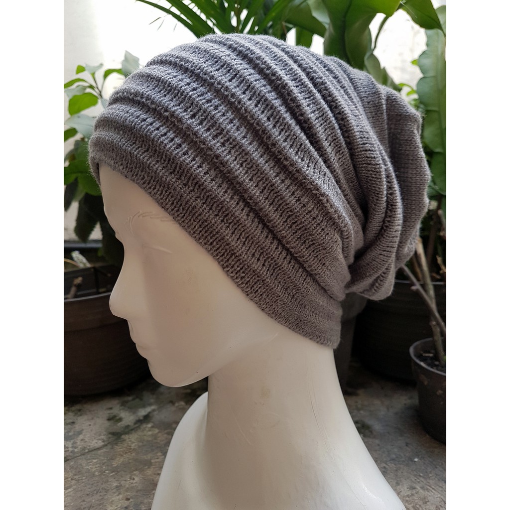 Kupluk beanie Rajut Tebal Polos allsize Dewasa GALO-BN