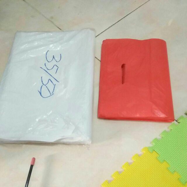 Plastik Packing Tas Bungkus Plastik Plong Kresek Paket Olshop 25x35