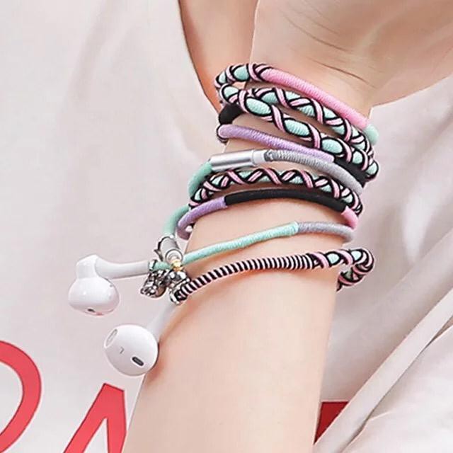 Headset Headphone Earphone Kabel BOHO Bracelet Handmade stereo music