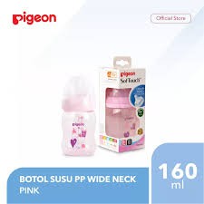 Pigeon Botol Susu Bayi PP Clear Wide Neck 160ml