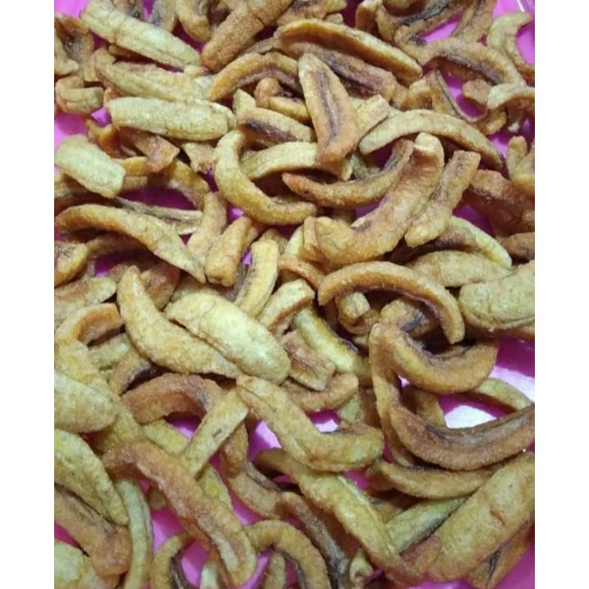 (COD)KRIPIK RAMBAK PISANG MAS KIRANA . KUALITAS SUPER KRIUK RENYAH . 250gram Termurah
