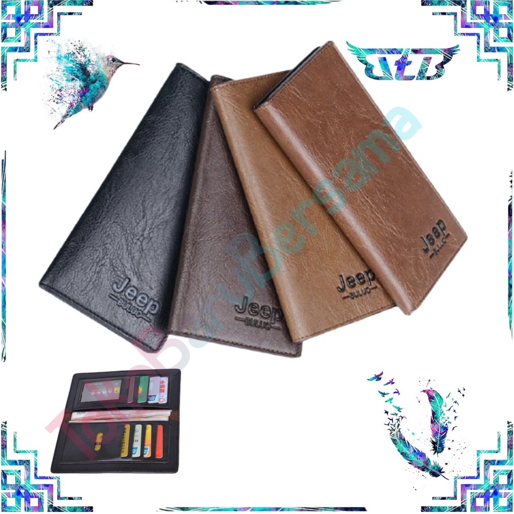DOMPET JEEP PANJANG KULIT IMPORT PRIA WANITA MURAH ORI KEREN MURAH COD D007