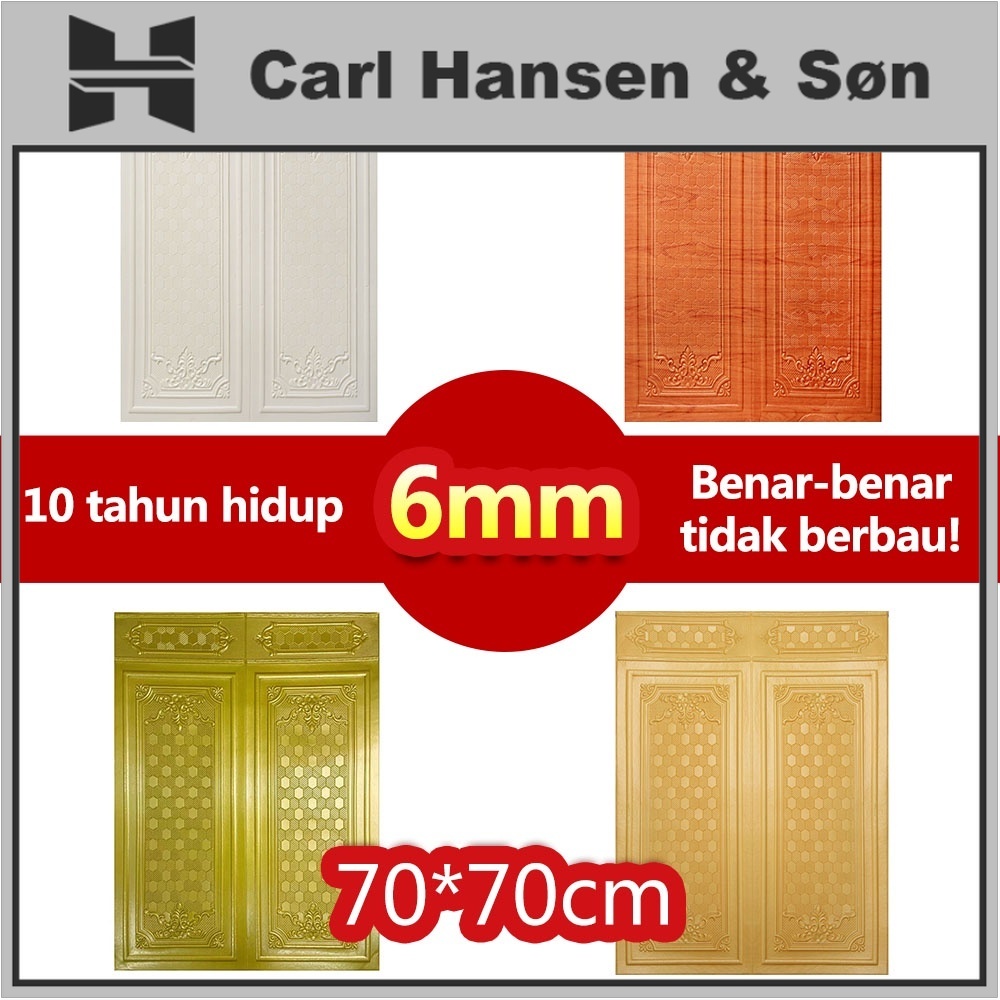 [COD Pabrik Lokal] Beli 10 Gratis 1 70*90cm 6mm Tebal Wallpaper Dinding 3D Foam Batu Bata Stiker Din