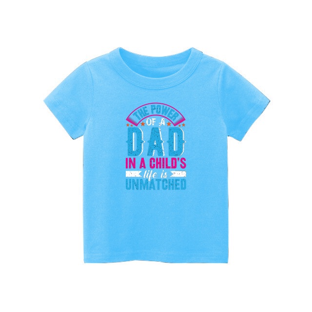 Kaos anak The Power Of a Dad kaos anak usia 1-8 tahun