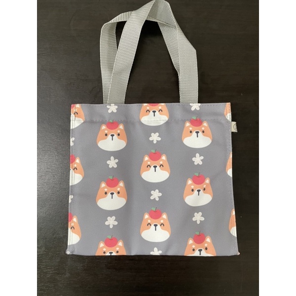 Bebeplum Grey Shiba Lunch Bag new bebe plum