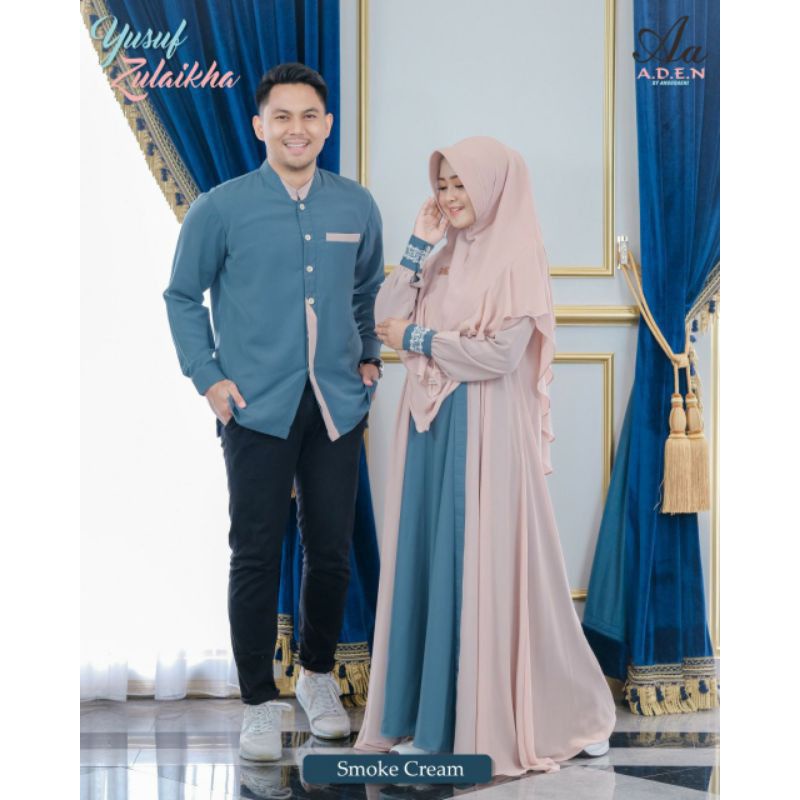 Gamis Zulaikha by Aden siap kirim ori