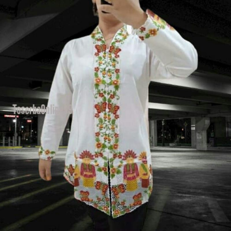 PROMO MURAH Kebaya Encim Senada Katun Bordir-2