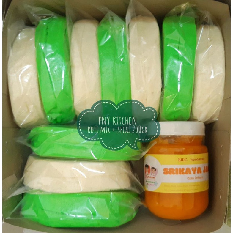 

[PAKET] Roti Polos 10 pcs + Selai Srikaya 200 gr