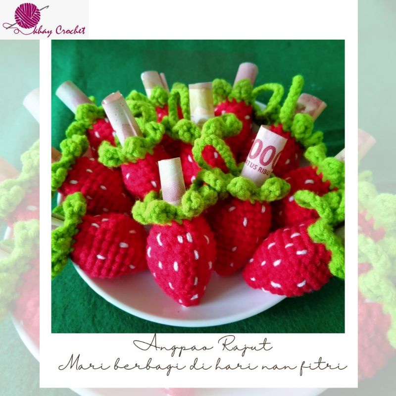 

Angpao rajut strawberry