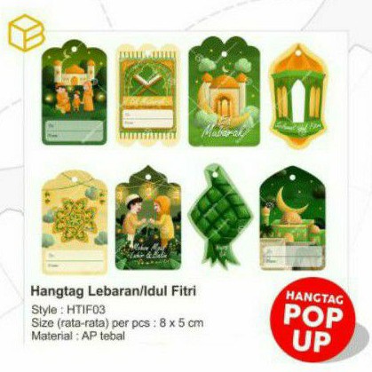 

Hangtag Lebaran 120 pcs (Desain Campur)