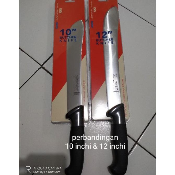 Pisau butcher sembelih waldemar optimus 12 inchi bullnose