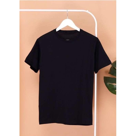 KAOS POLOS CEWEK COWOK/ KAOS UNISEX HITAM