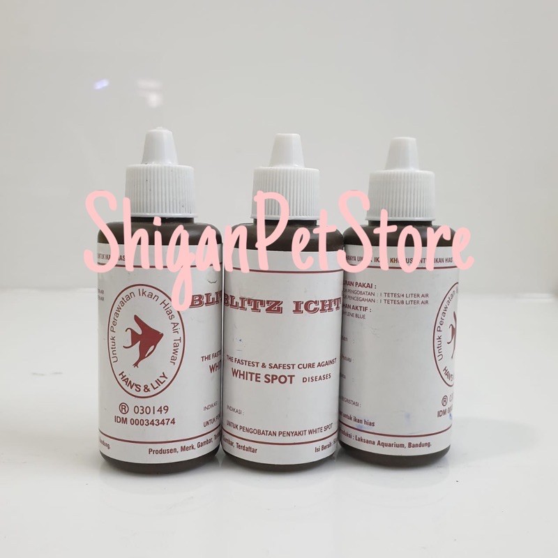 Blitz Icht 50cc - Obat White Spot Ikan Hias Air Tawar