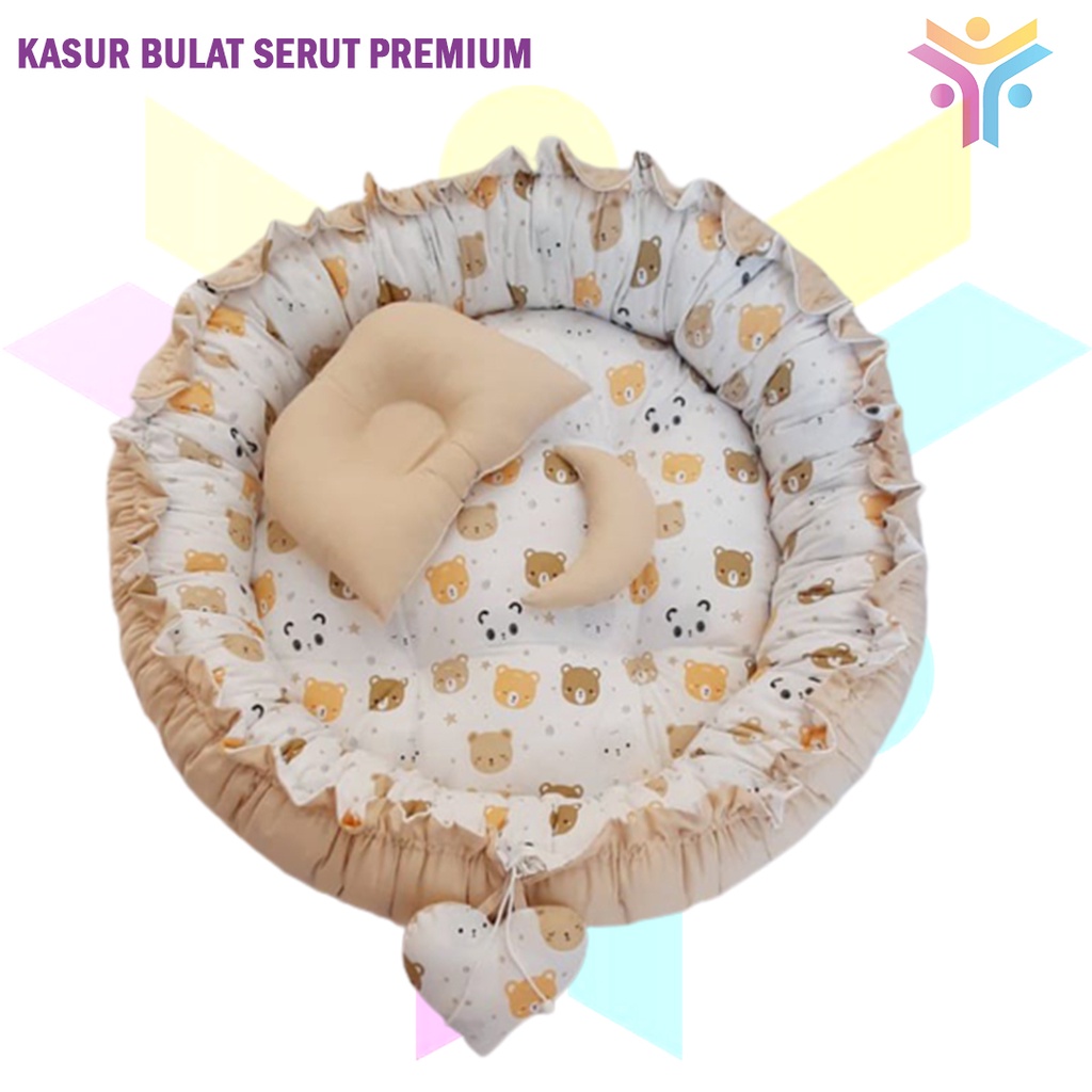 7 || READY Round babynest full beddingset circle baby nest bulat kado lahiran murah terbaik