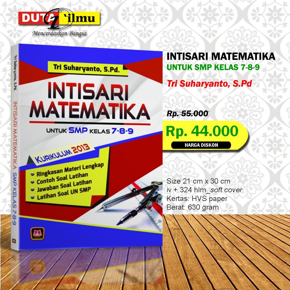 Intisari Matematika Smp Kelas 7 8 9 Kurikulum 2013 Shopee Indonesia