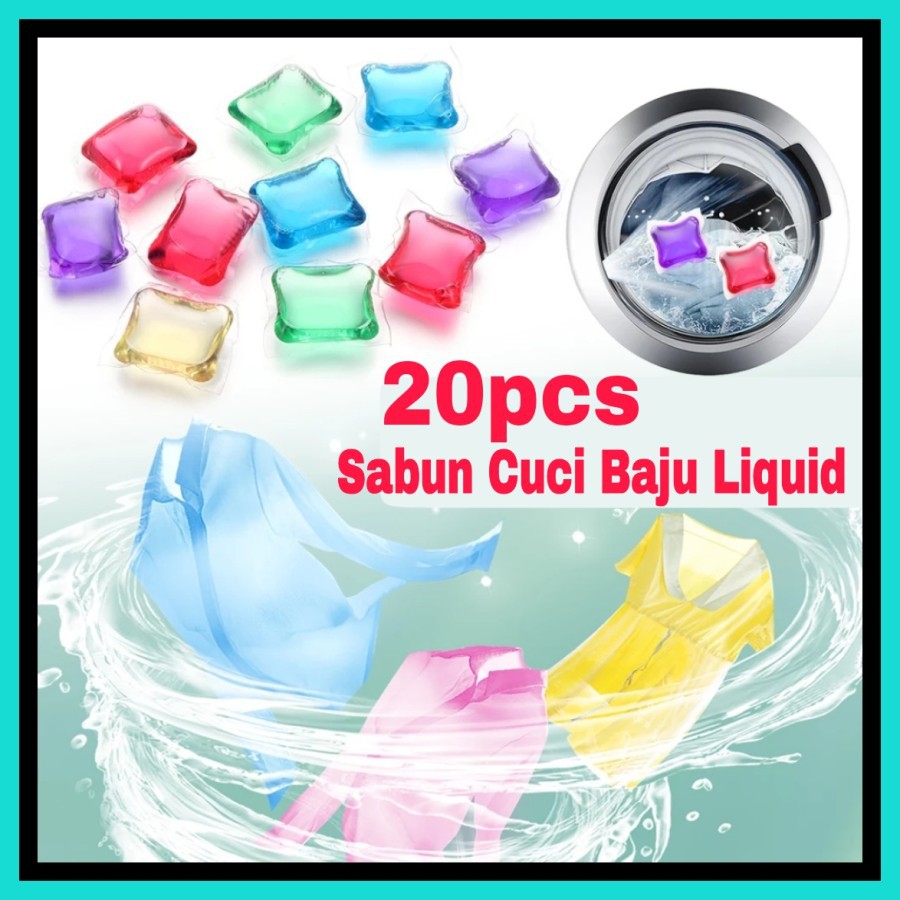 NA - Deterjen Sabun Cuci Baju Liquid isi 20pcs - Laundry Beads Liquid