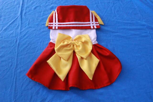 Dress sailormoon Mars untuk kucing &amp; anjing /Jual Baju Kucing Terlengkap &amp; Berkualitas size S-XL