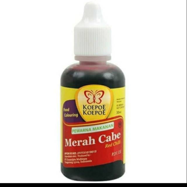 

KOEPOE KOEPOE PERWARNA MAKANAN MERAH CABE 30 ml