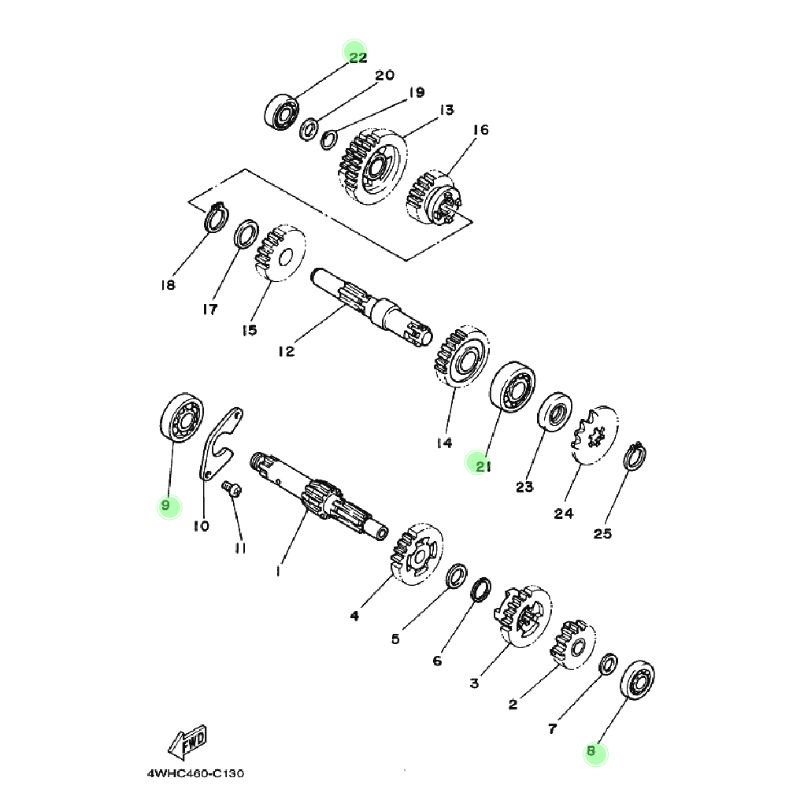 BEARING SET RASIO F1ZR ORI YGP FORCE 1 SIGMA CHAMP ALFA F1 FORCEONE FORCE1 ONE FIZR FIZ F1Z R KLAHER LAHER LAHAR LAKER BERING GEAR RATIO GIR