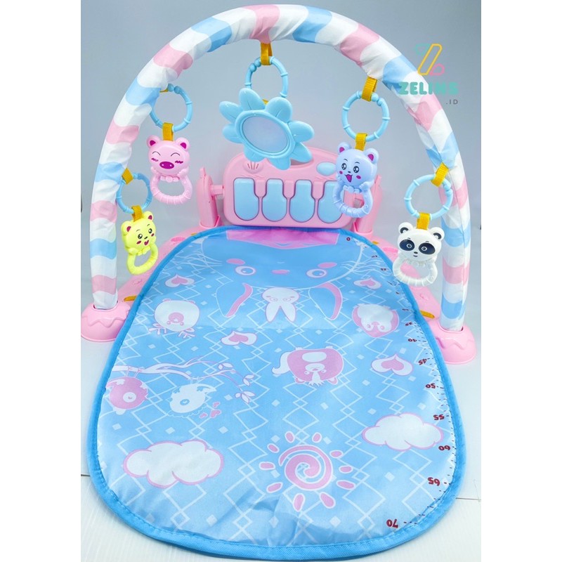 Piano Gym Rack l Mainan Edukasi Bayi l Matrai Piano Bayi