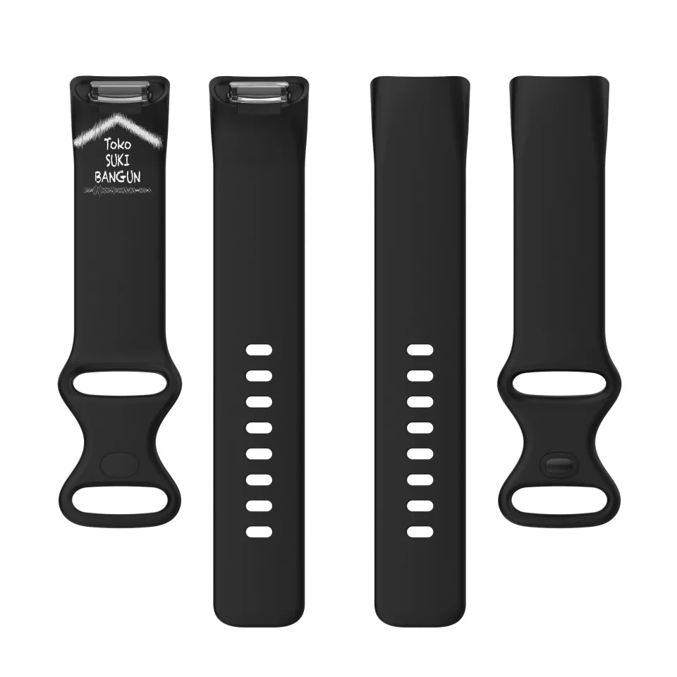 TALI JAM Fit Charge 5 Rubber Silicone PLAIN Watch Band Strap