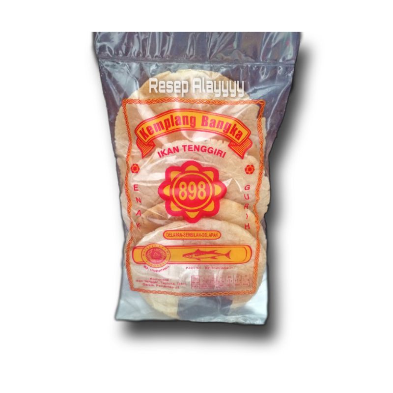 Kerupuk Kemplang Bangka 898 Asli Bangka  || Kerupuk Ikan Tenggiri  Kemplang Panggang Kerupuk Bangka