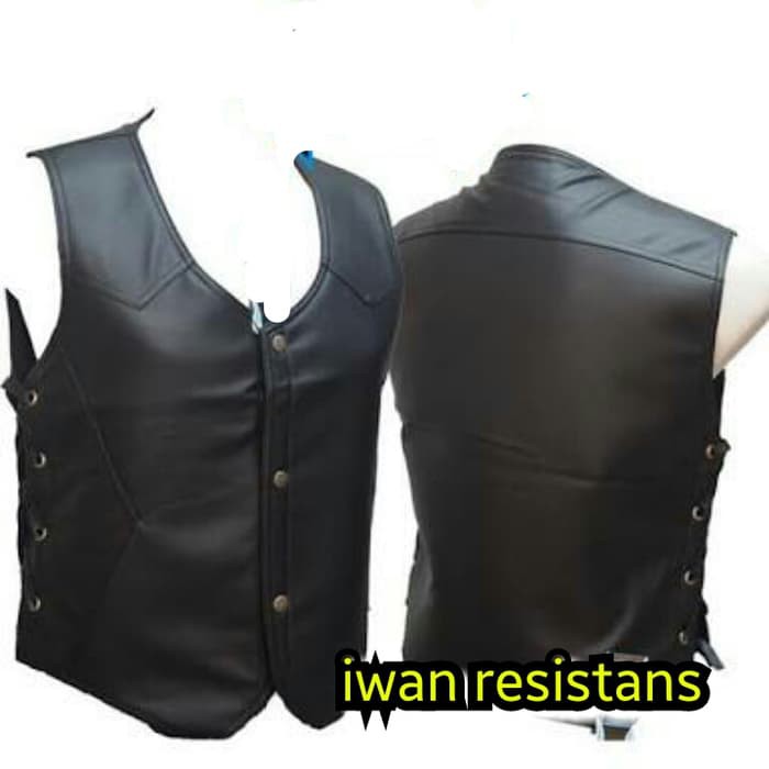 Rompi Kulit Sintetis,Rompi kulit pria ,rompi kulit motor, jaket rompi