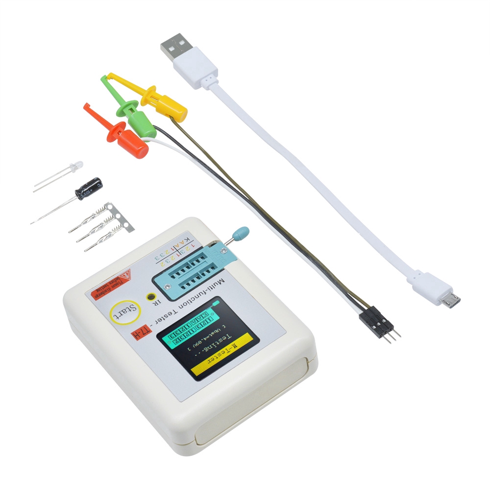 〖Factory Supplier/COD〗0.1-4.5v tc-t7-h 25pf-100mf Tester Transistor Presisi Multifungsi