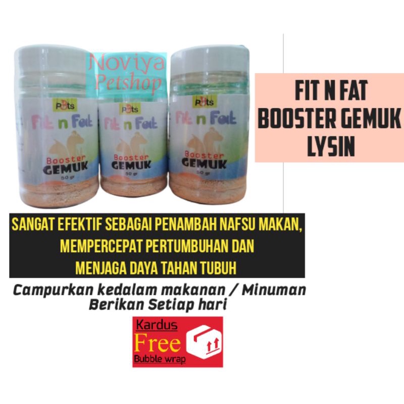 Fit n Fat Booster Gemuk hewan 50gram