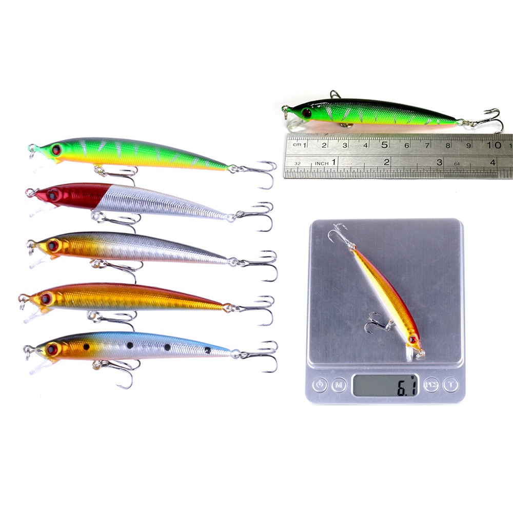 HENGJIA 56 Buah Set Minnow Crankbait Umpan Pancing Ikan Swimbait Fishing Lure Memancing Peralatan