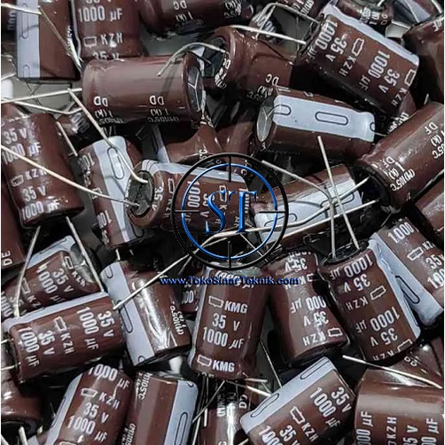 Elco Elko Kapasitor Capacitor 1000/35 1000uF/35v 1000/35V 1000/35V 1000uF/35 1000/35V 1000uf 35v HIGH QUALITY Isi Full Mengkilap