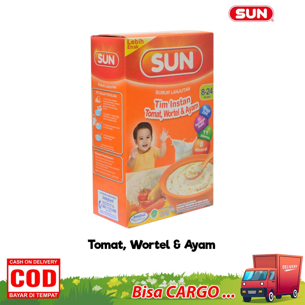 Sun Bubur Tim Instan 100gr Lanjutan Aneka Rasa