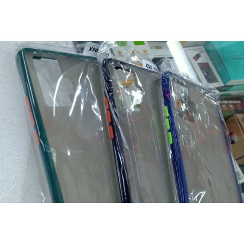 Vivo X50 / X50pro Softcase Dove Frosted Cover Transparan Lis Warna