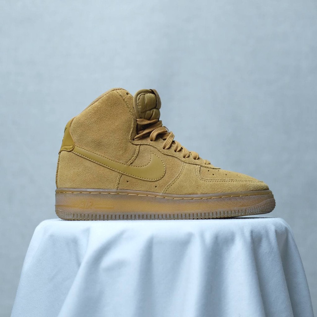 Sepatu Pria Original //NIKE AIR FORCE 1 HIGH FLAX WHEAT