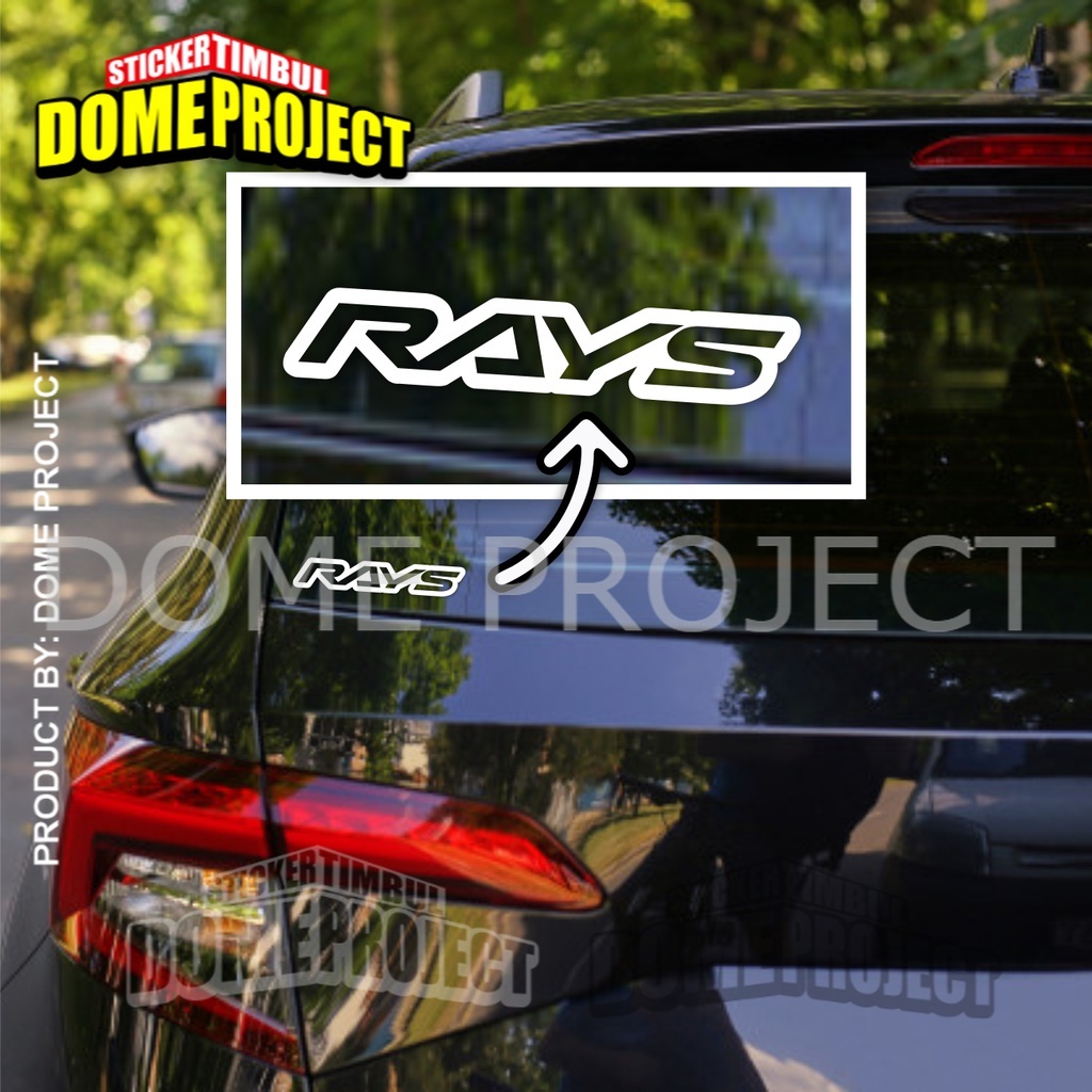 RAYS CUTTING STICKER MOBIL STIKER MOBIL STIKER TANGKI MOBIL